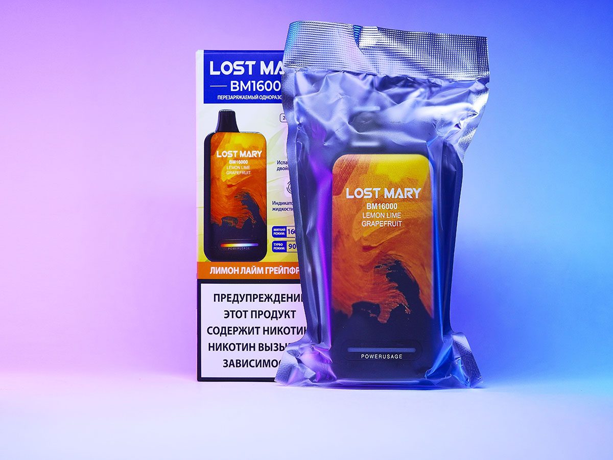 LOST MARY BM 16000 Lemon Lime Grapefruit (Лимон лайм грейпфрут) LOST MARY BM 16000 Lemon Lime Grapefruit (Лимон лайм грейпфрут)