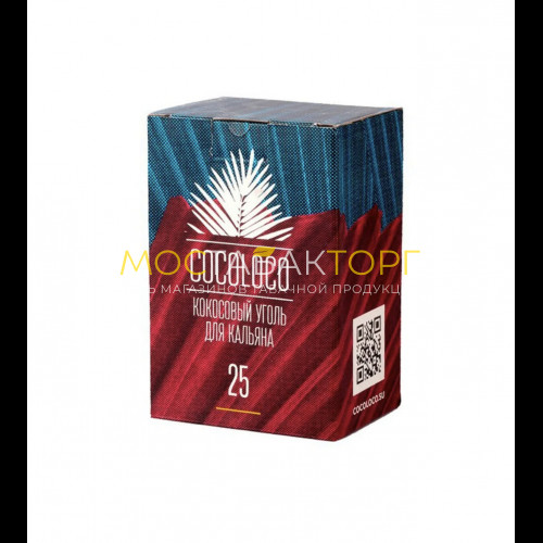 Уголь для кальяна кокосовый Cocoloco 25 мм (72 шт)