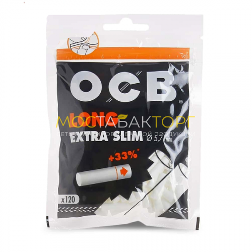 Сигаретные фильтры для самокруток OCB Extra Slim Long (120 шт)