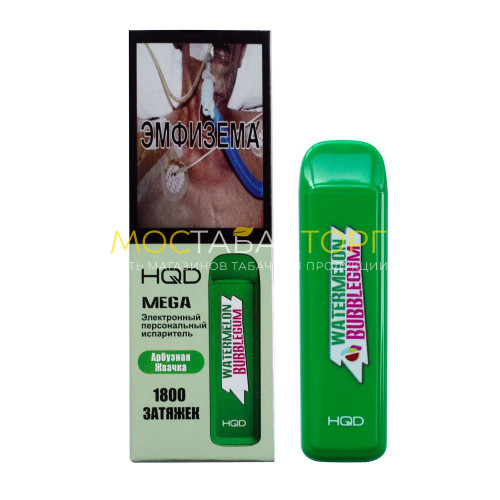 Электронные сигареты HQD Mega Watermelon Bubblegum (HQD Мега Арбузная Жвачка)