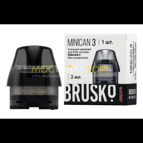 Сменный картридж Brusko Minican 3 (3 мл, без испарителя)