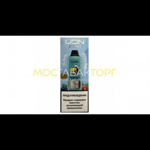 Электронные сигареты UDN BAR 12000 Pomegranate Berry Mint (УДН Бар Гранат Ягоды Мята)