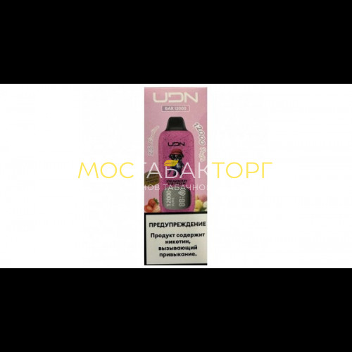 Электронные сигареты UDN BAR 12000 Strawberry Ice Cream (УДН Бар Клубничное Мороженое)