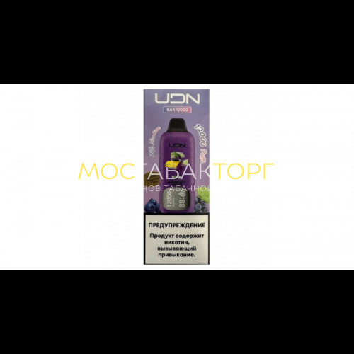 Электронные сигареты UDN BAR 12000 Raspberry Grape (УДН Бар Малина Виноград)