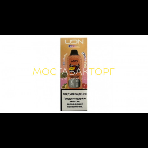 Электронные сигареты UDN BAR 12000 Passion Fruit Grapefruit (УДН Бар Маракуйя Грейпфрут)