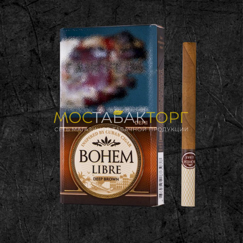 Сигариллы Бохем Либре Дип Браун Деми (Bohem Libre Deep Brown Demi)