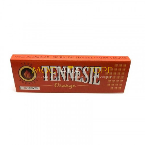 Бумага для самокруток Tennesie Orange 60л*50шт (Польша)