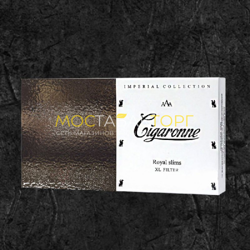 Cигареты Сигарон Роял Слимс Белый (Cigaronne Royal Slims XL White)