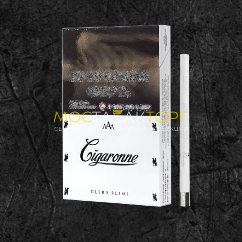 Cигареты Сигарон Ультра Слимс Белый (Cigaronne Ultra Slims White)
