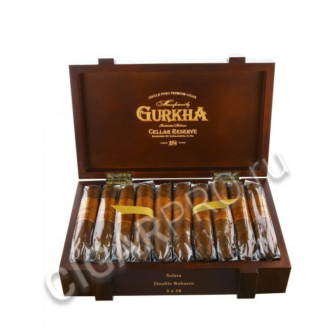Сигары Gurkha Cellar Reserve Aged 18 years Solara Double Robusto