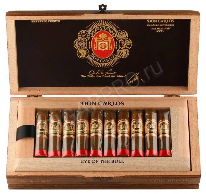 Сигары Arturo Fuente Don Carlos The Mans 80th Eye of the Bull