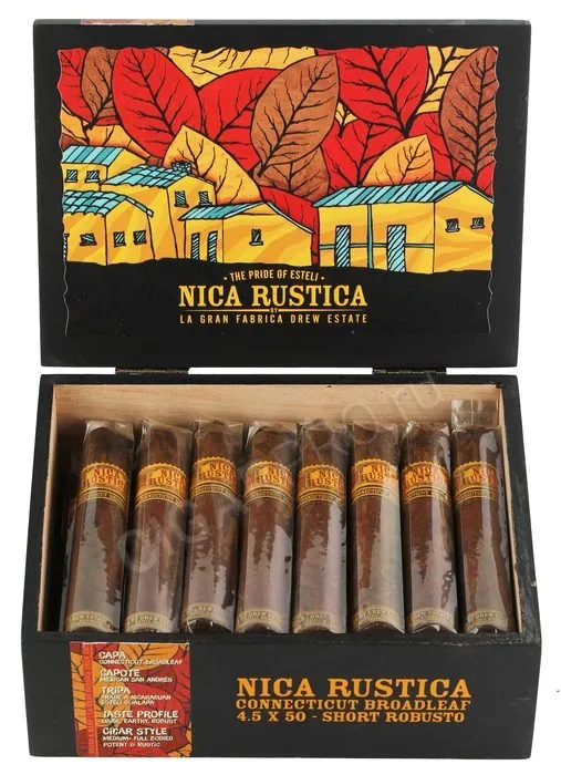 Сигары Drew Estate Nica Rustica Connecticut Broadleaf Short Robusto
