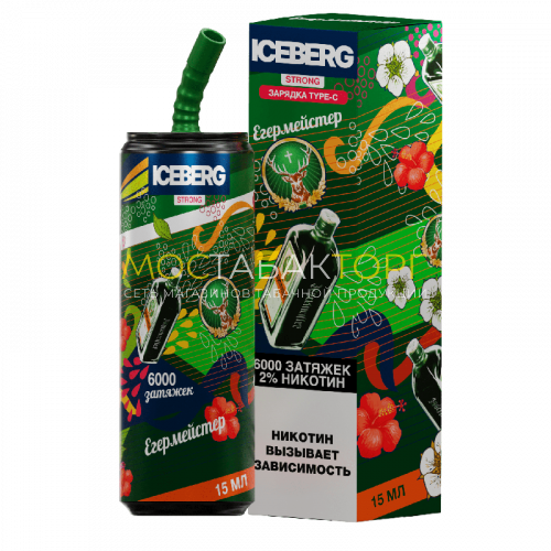 Электронные сигареты ICEBERG XXL 6000 Егерьмейстер
