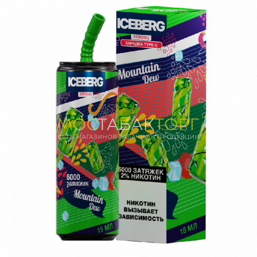 Электронные сигареты ICEBERG XXL 6000 Маутин дью