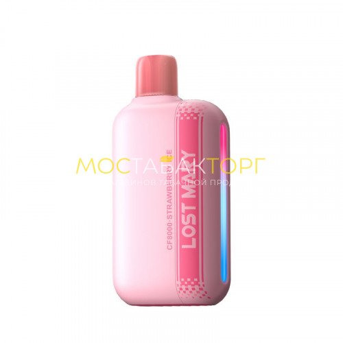 Электронные сигареты Lost Mary CF 8000 - Strawberry Ice (Клубничный лёд)
