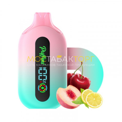 Электронные сигареты PuffMi Pure 12000 - Вишня персик лимон