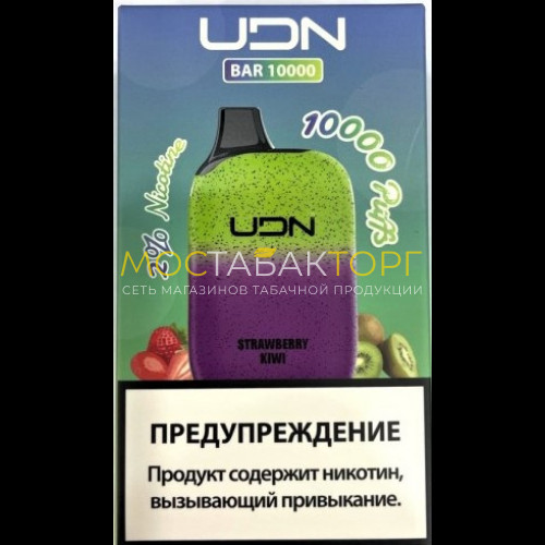 Электронные сигареты UDN BAR 10000 Strawberry Kiwi (УДН Бар Клубника Киви)