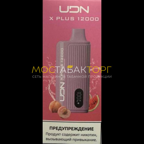 Электронные сигареты UDN X Plus 12000 Персик Арбуз