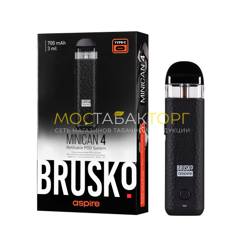 Pod-система Brusko Minican 4, 700мАч, Черный