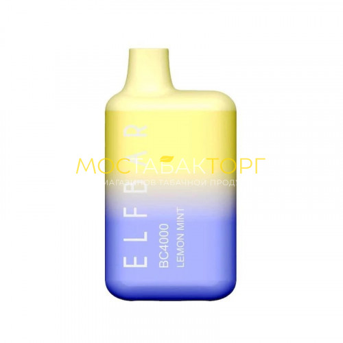 Электронные сигареты Elf Bar BC4000 - Лимон мята (Lemon Mint)