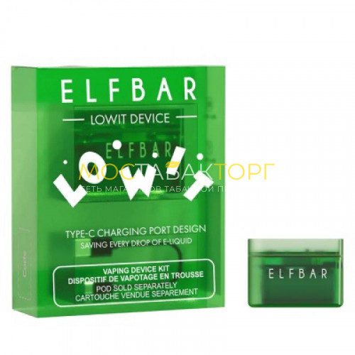 POD-система Elf Bar Lowit 2500, Зелёный