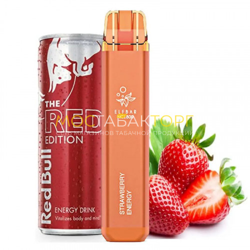 Электронные сигареты Elf Bar NC1800 - Клубничный энергетик (Strawberry Energy)