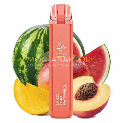 Электронные сигареты Elf Bar NC1800 - Манго персик арбуз (Mango Peach Watermelon)