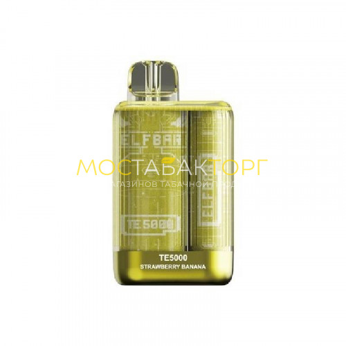 Электронные сигареты Elf Bar TE5000 - Клубника банан (Strawberry Banana)