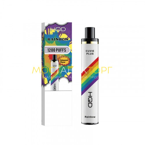 Электронные сигареты HQD Cuvie Plus Rainbow (hqd Куви Плюс Клубничный Милкшейк)