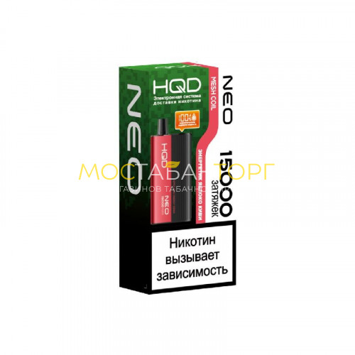 Электронные сигареты HQD NEO 15000 Apple-kiwi energy drink / Энергетик яблоко-киви