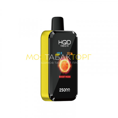 Электронная сигарета HQD NEO X 25000 - Mango Honeydew Ice (Сочный манговый нектар со льдом)