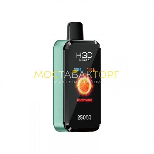 Электронная сигарета HQD NEO X 25000 - Sweet mint (Сладкая мята)