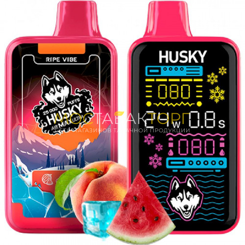Электронные сигареты Husky Air Max Ultra Strong 25000 Ripe Vibe (Арбуз Кислый Персик)