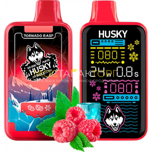 Электронные сигареты Husky Air Max Ultra Strong 25000 Tornado Rasp (Малина Мята)