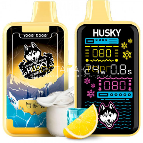 Электронные сигареты Husky Air Max Ultra Strong 25000 Yoggi Doggi (Лимонный йогурт)