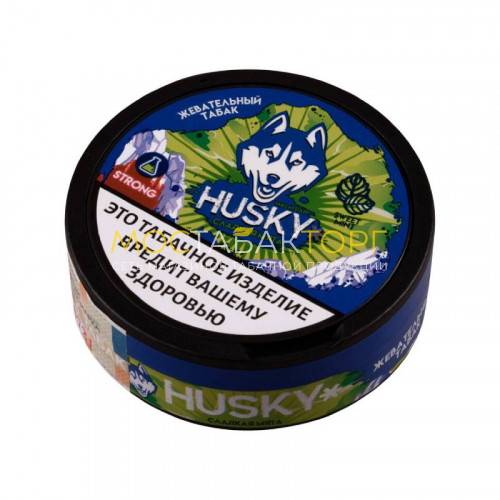 Жевательный табак Husky Strong Slim - Sweet Mint (Сладкая мята), 10г