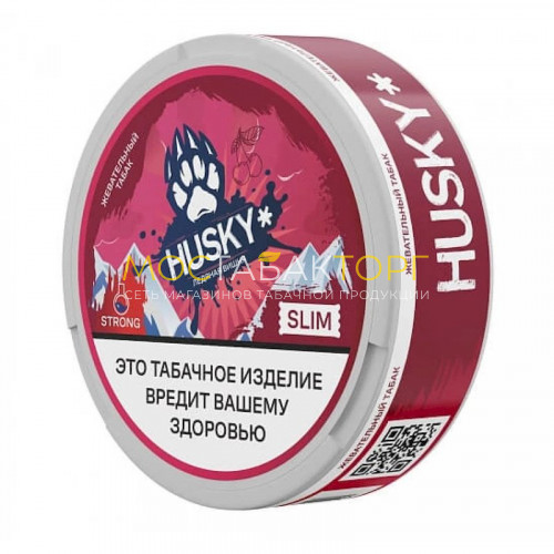 Жевательный табак Husky Strong Slim - Cherry (Вишня), 10г