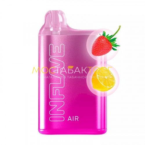 Электронные сигареты Inflave Air 6000 затяжек - Земляника лимон