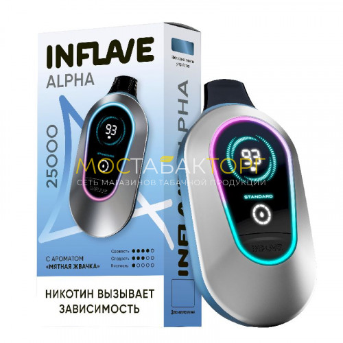 Электронные сигареты Inflave Alpha 25000 затяжек - Мятная жвачка