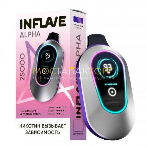 Электронные сигареты Inflave Alpha 25000 затяжек - Ягодный микс
