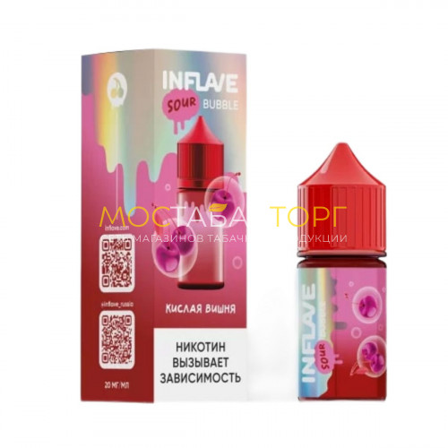 Жидкость для электронных сигарет INFLAVE BUBBLE - Кислая вишня