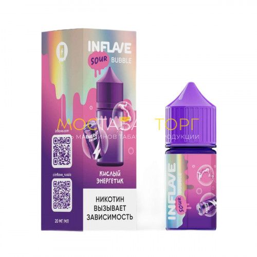 Жидкость для электронных сигарет INFLAVE BUBBLE - Кислый энергетик