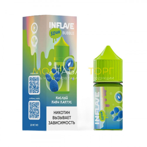 Жидкость для электронных сигарет INFLAVE BUBBLE - Кислый киви кактус