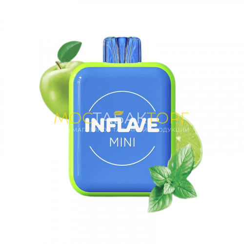 Электронные сигареты Inflave Mini 1000 затяжек - Яблоко лайм мята
