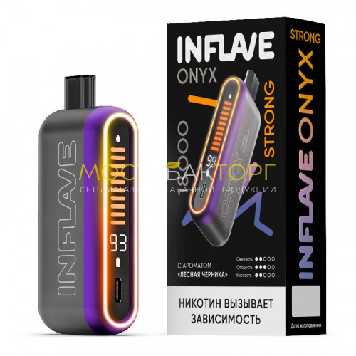 Электронные сигареты Inflave Onyx Strong 18000 затяжек - Лесная черника
