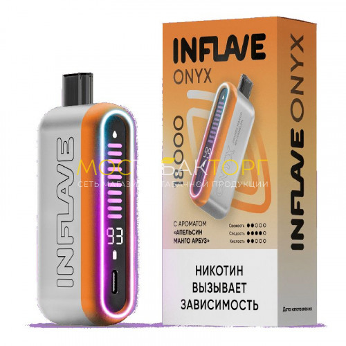 Электронные сигареты Inflave Onyx 18000 затяжек - Апельсин манго арбуз