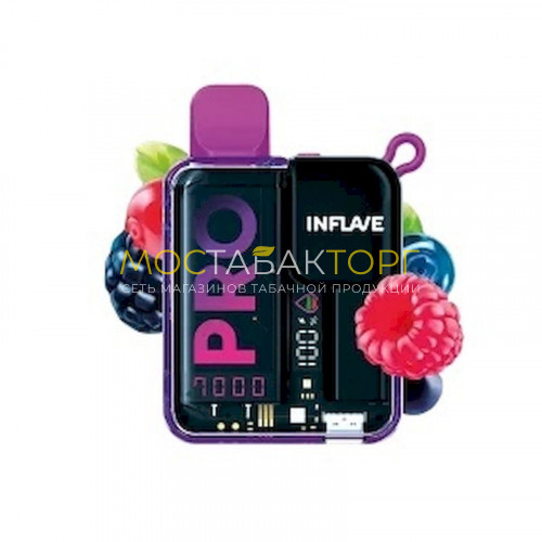Электронные сигареты Inflave Pro 7000 затяжек - Ягодный микс