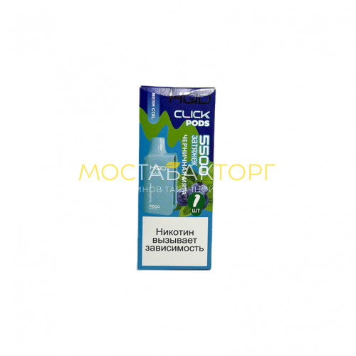 Сменный картридж HQD Click Blueberry Mint (Черничная Мята)