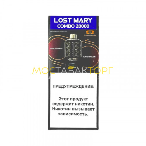 Электронные сигареты Lost Mary Combo 20000 - Персик манго арбуз