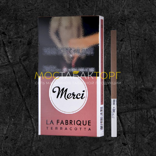 Сигареты MERCI La Fabrique Terracotta SuperSlim (Шоколад)